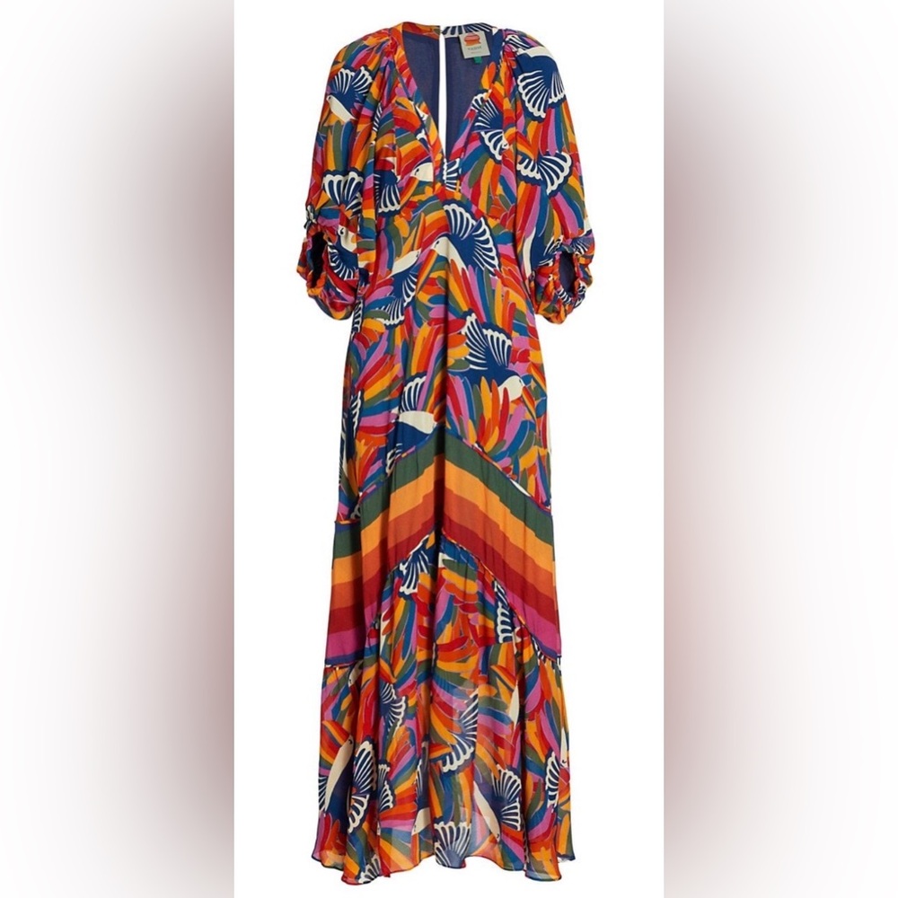 Farm Rio Women's Colorful Patterned Dress